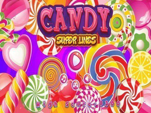 Candy Super Lines Puzzle Game