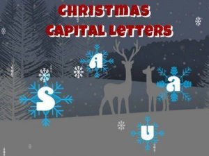 Christmas Capital Letters Puzzle