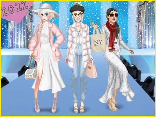 Winter White Outfits Dress Up Fashion Game