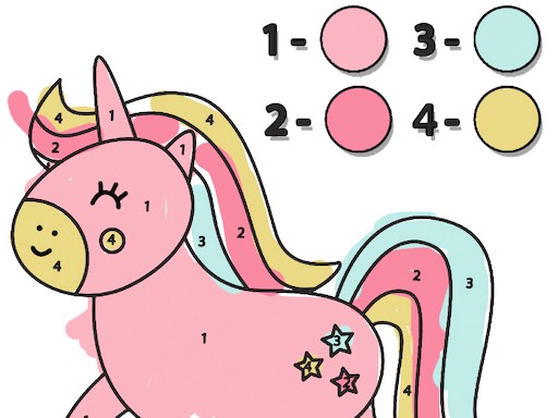 Color by Number Puzzle Game