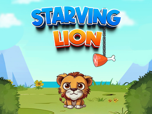 Lion Food Puzzle Physics Game