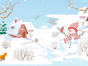 Winter Slide Puzzle Game