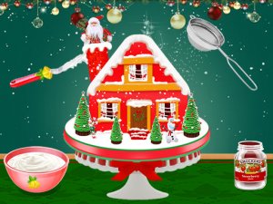 Christmas Gingerbread House Cake Game