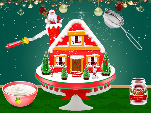 Christmas Gingerbread House Cake Game