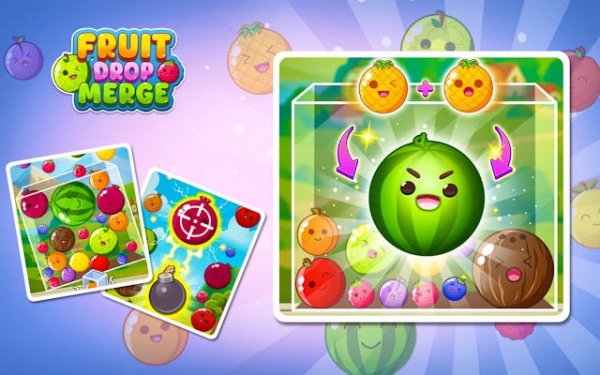 Fruit Drop Merge Puzzle Game Online