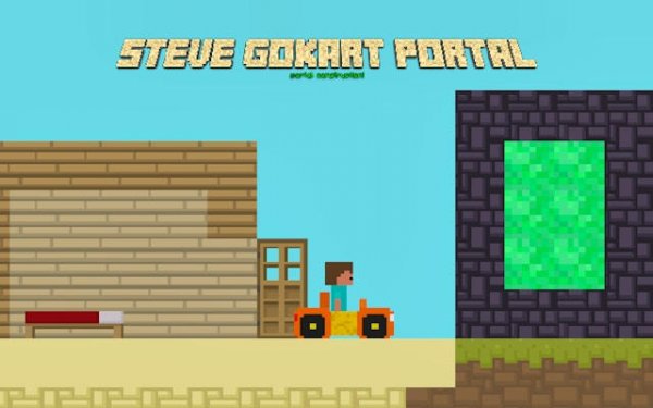 Steve Go Kart Portal Adventure Online Game