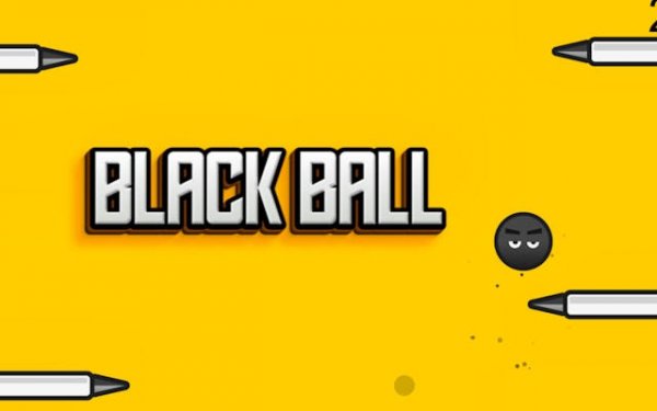 Falling Black Ball: Jump Arcade Online Game