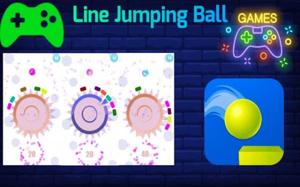 Line Jumping Ball - Online Arcade Jumping Game