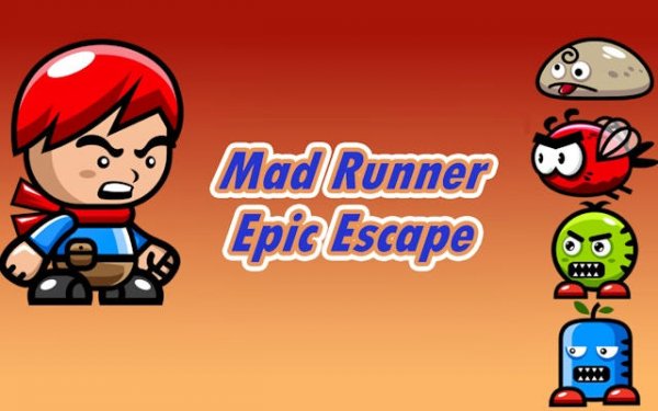 Mad Runner Epic Escape - 2D Platformer Online Game