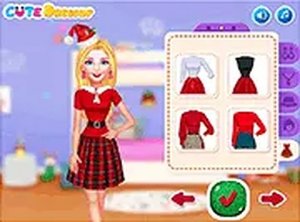 Ellie and Ben Christmas Dress-Up