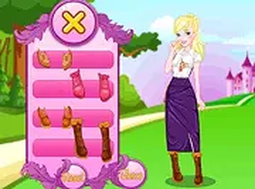 Princess Blonde Dress Up Fashion
